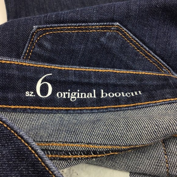 Ann Taylor Loft Womens Size 8 Modern Boot Jeans Inseam 33" Whiskering Stretch - Picture 9 of 11